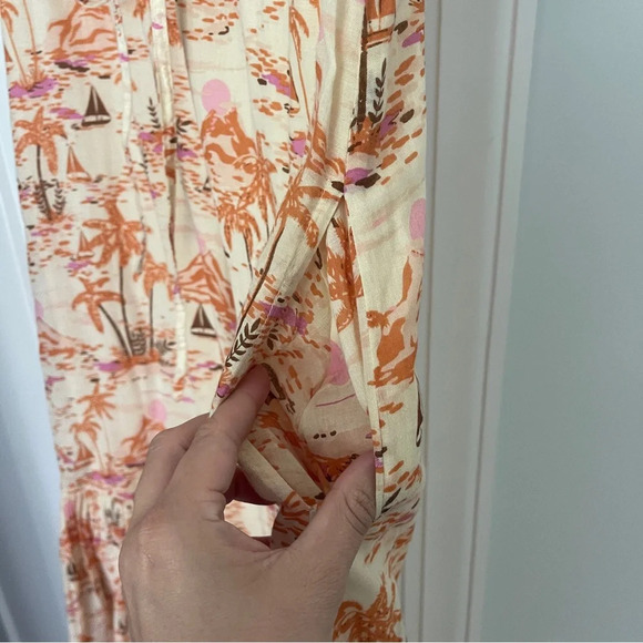 Olivia James The Label Delia Dress Escape Tawny Maxi - Picture 6 of 7